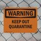 Signmission Keep Out Quarantine OSHA Warning Sign, Plastic, 10in W x 7in L, 2PK OS-2PACK-WS-P-710-L-12658 - alternate 2